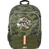 CYPBRANDS - Jurassic World - Zaino, Adattabile al trolley, Materiale scolastico, Zaino casual, Zaino per ragazzi, Collezione Roar, Colore verde, Prodotto ufficiale