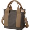 Halemet Piccola borsa tote con cerniera da donna Borsa a tracolla in tela, borsa hobo, Marrone, Large