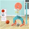 Bambini Indoor Basket 2 in 1 Design Gioco per famiglie per età 3 4 5 6