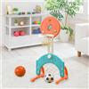 Bambini Indoor Basket 2 in 1 Design Gioco per famiglie per età 3 4 5 6
