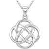 Alexander Castle - Collana con ciondolo celtico in argento Sterling con catenina da 45,7 cm e confezione regalo