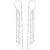 PanLuca Orecchino da donna placcato oro 14 K con zirconia cubica, Piccolo, Metallo, Non pietra preziosa