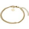 Purelei Mix Chain, bracciale da uomo, impermeabile e regolabile, in acciaio inox a doppia fila, con catena a maglie e catena snake, essenziale per tutti i giorni, Eine Grösse, Acciaio inossidabile