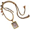 Generic Tangka - Ciondolo in oro tibetano, realizzato a mano, con segno zodiacale custode e Buddha, Misura unica, Metallo