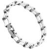 Warmhm Acciaio Bracciale Argento in Catena Inossidabile Uomo Moto