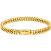 FaithHeart Bracciale Uomo Acciaio,6MM 19CM, Unisex Minimalista, Taglio a Diamante Lunghezza, Catena Cubana, Impermeabile