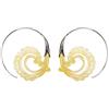 81stgeneration Orecchini Donna Argento Sterling 925 Madreperla Ola Doppio Koru