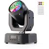 Yespick 30W Mini Teste Mobili LED Con Telecomando, RGBW Effetti luminosi, DMX512 Discoteca Stroboscopica DJ Adatto per DJ, Feste e Illuminazione