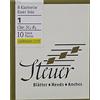 Steuer Ancia Bb-Clarinetto in Sib Solo White Line, Taglio tedesco, 10 pcs, dimensione 5