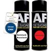 Alex Flittner Designs Auto Vernice Spray Set per Citroen KMH Bleu Grand Pavois MetallicBase Trasparente 2x400ml con vernice spray trasparente