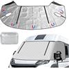 TWSOUL Copri parabrezza, camper termo con cerniera per Fiat Ducato Peugeot Boxer Citroen Jumper X250/290 2006-2025, protezione solare antigelo