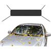 Generic Parasole per alzacristalli anteriori - 154 x 37 cm Barriera in poliestere laccata argento, protezione solare che blocca il calore | Copertura per parabrezza per auto per camion crossover portaoggetti
