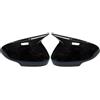 MTPIVFD Calotta Specchietto Retrovisore Per Volvo C30 C70 S40 Per S60 V40 V50 V70 2008-2010 2 Pezzi Specchietto Retrovisore Tappi Di Copertura In Fibra Di Carbonio Nero Lucido Attaccare(Bright black)