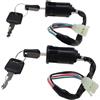 GOOFIT 2 Set di Interruttori Chiave di Accensione 4Pin Sostituzione per Il Cinese Fatto 50cc 70cc 90cc 110cc 125cc ATV Dirt Bike Pocket Bike Pit Bike