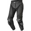 Alpinestars Track v2 Pantaloni in pelle moto, nero, 48