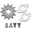 Trkimal Pignone Catena Anteriore Moto Per 50cc 70cc 90cc 110cc 125cc Dirt Pit Bike Mini Bike TaoTao Roketa Coolster Sunl Lifan Loncin ATV Quad 4 ruote ciclomotori(420-12T, 17mm)
