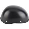 Holigie Caschi da moto, casco retrò a mezza faccia per uomo con finitura nera opaca, casco da moto in stile vintage
