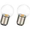 SOFOC P21/5W 1157 BAY15D G25 Bulb Ambra Giallo Luce Frecce LED 6V 12V 24V Compatibile Con 6-30V AC/DC 4SMD Indicatore/Luce Laterale 2Pcs