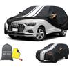 Cowtcver Telo Copriauto da Esterno Compatibile con Audi Q3 2012-2026, Telo Copertura Impermeabile Anti-UV Anti Vento Antipolvere, Telo Copri con Cerniera e in Cotone.