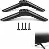 YUZNA Piedini Supporto TV Universali Nero 20-65 Pollici - Stand da Tavolo Regolabile in Altezza con Base Antiscivolo (2 Pezzi) per TV LCD/LED