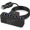 XIAIMIN 7 in 1 Accendisigari USB C, 120W Presa Accendisigari 12 V/24 V