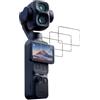 Locofun Protezione Schermo per DJI Osmo Pocket 4P, 3 Pezzi HD Trasparente Pellicola Protettiva, Durezza 9H HD Chiaro Pellicola, Installazione Facile, Anti graffio,