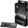 MSI SSD portatile SPATIUM M560 PCIe 5.0 NVMe M.2 da 1 TB, unità a stato solido esterna da 1 TB, velocità fino a 10200 MB/s, USB-C, archiviazione affidabile per giochi, studenti, professionisti, nero