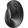Seenda MOU200 - Mouse Bluetooth ergonomico, multi-dispositivo (2 BT + 2.4G USB) mouse verticale wireless con 3 DPI regolabili (2400-1600-1000) per Windows/Mac OS/PC/laptop/MacBook/iPad/Tablet, nero