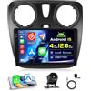 Hikity 4+128G 9 Autoradio Android per Renault Lodgy 2021 Dokker 2012-2020 | Incell Touchscreen GPS Navi Bluetooth 5.0 WiFi FM/RDS Retrocamera EQ 4+128G