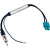 Toaluea Amplificatore Segnale per Antenna Autoradio FM AM DAB, Doppel Fakra a DIN Stecker Adattatore per Antenna Autoradios, Adaptateur D'antenne Autoradio per Ricevitore Radio Unità Principale GPS