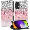 TUOLISG Custodia a portafoglio per Samsung Galaxy A52 / A52 5G / A52s 5G, in pelle PU, con scomparti per carte di credito e funzione di supporto, sfumatura di colore