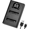 Generic DSTE EN-EL5 ENEL5 Caricatore rapido USB con display LCD compatibile con Nikon Coolpix P530, P520, P510, P100, P500, P5100, P5000, P6000, P90, P80