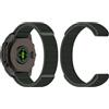 GIOPUEY Nylon Cinturini Compatibile con Garmin Fenix 5 Plus, Traspirante Sport Loop Cinturino in Morbido Nylon Intrecciato, Donne Uomo - Green