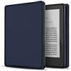 TNP Products TNP Custodia Kindle 10 - Custodia Smart Cover Sottile Leggera con Auto Sleep & Wake Tablet Custodia Intelligente Tessuto Nylon Amazon Kindle E-Reader Display da 6 per Nuovo Kindle 2019 (Blu Scuro)