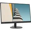 Lenovo C24-25 - Monitor 23,8 FullHD (1920x1080 pixel, 16: 9, 75Hz, 4ms, 1000: 1, porte VGA + HDMI, 3 lati, senza bordi) Colore Nero
