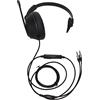 Plyisty Auricolare Monoauricolare Cablalato, Cuffie Mono con Eliminazione del Rmore e Microfono Hd, 3 Sezione di Doppi Spinotti da 3,5 Mm, Supporto per la Regolazio del Volume