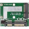 NGFF Adattatore per disco SATA 3050 a 22 pin da 2,5 mSATA 3.0 a basso profilo a 50 pin (5x3 cm) a 6 Gbps (6 Gbps) su PCBA.