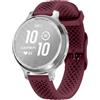 GIOPUEY Cinturini Compatibile con Garmin Lily 2/Lily 2 Active, Morbido Silicone Cinturino [Resistente all'Usura] [Traspirante] - Wine Red