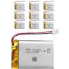 EEMB 10X EEMB 3.7V 1100mAh 603449 Lipo Batteria ricaricabile agli ioni di polimero di litio con connettore JST-Assicurarsi che la polarità del dispositivo corrisponda alla batteria prima dell'acquisto!!!