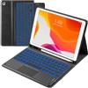 Nsyee Custodia retroilluminata con tastiera touchpad per iPad 9/8/7, Air 3 e Pro 10.5