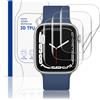 Amzpas 3 Pezzi Pellicola Protettiva per Apple Watch Series 6/5/4/SE 40mm, Auto Guarigione Senza Bolle con Kit D'Installazione, HD Trasparente TPU Protezione Schermo per Apple Watch 40mm (3 Pezzi)