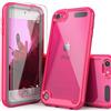 IDYStar - Custodia per iPod Touch di settima generazione, 2 in 1, antiurto, con 2 protezioni per schermo HD, protezione ibrida, resistente agli urti, per iPod Touch 5/6/7a generazione, colore: Rosa