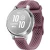 GIOPUEY Cinturini Compatibile con Garmin Lily 2/Lily 2 Active, Morbido Silicone Cinturino [Resistente all'Usura] [Traspirante] - Dark Purple