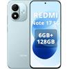 XIAOMI Redmi Note 17 5G 6+128GB, Blu, Caricabatterie non incluso.