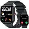 Tiksounds Smartwatch Uomo Donna, 1.83HD Orologio con Chiamate Bluetooth, 110+ Modalità Sportive, Fitness Tracker con Batteria da 1000mAh, Autonomia 20 Giorni, Impermeabile IP68 Smartwatch per Android/iOS