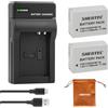 Shentec 2PCS Shentec Li-ion NB-10L NB10L batteria e caricatore per Canon PowerShot G1 X, G3 X, G15, G16, SX40 HS, SX50 HS, SX60 HS fotocamera