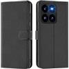 Verco Custodia a libro per Xiaomi 14T Pro, per Xiaomi 14T Pro, con funzione di carte di credito/leggio, colore: Nero