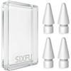 SIXFU Punte di ricambio compatibili con Apple Pencil, punte durevoli compatibili con Apple Pencil Pro/USB-C/1a/2a generazione, accessori compatibili con iPad Pencil (4 pezzi)