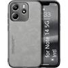Kepuch Silklike Cover per Redmi Note 14 5G Intl - Custodia Case Piastra Metallica Incorporata - Grigio