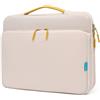 Veki 13-14 Pollici Custodia Borsa Porta PC, Custodia PC Portatile, Sleeve Impermeabile per Laptop, Caso da Trasporto per Computer Compatibile con MacBook, HP, Dell, Lenovo, Asus Notebook (Bianco)